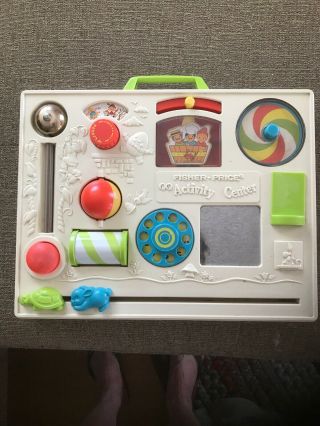 Vintage 70 - 80s Fisher Price Activity Play Center Crib Accessory