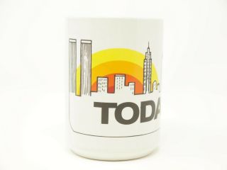 Vtg Today Show Nbc News Coffee Mug Cup York City Skyline W/ Twin Towers