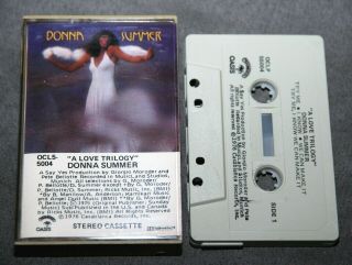 Donna Summer: A Love Trilogy.  Cassette Tape.  Vintage.