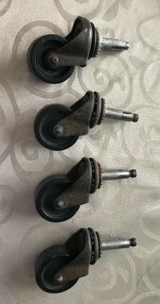 Vintage Chair Casters Set Of 4 2