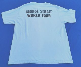 Vintage George Strait All My Exes Live In Texas World Tour 1980 ' s T - Shirt XL 3