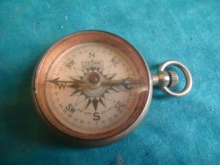 Vintage Ww1 Leedawl Taylor Rochester York Short & Mason Navigational Compass