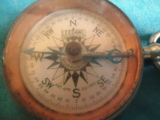 Vintage WW1 Leedawl Taylor Rochester York Short & Mason Navigational Compass 2