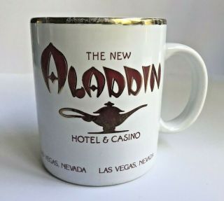 Rare Vintage Aladdin Hotel & Casino Las Vegas Mug Cup