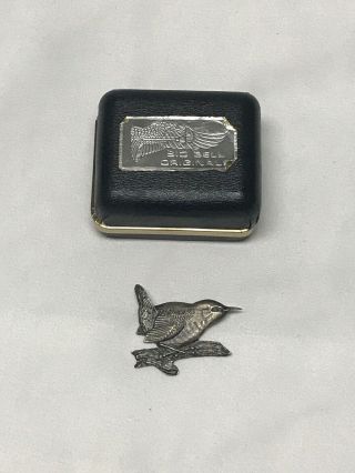 Vintage 1987 Sterling Sid Bell Originals Sterling Silver Willy Wren Pin