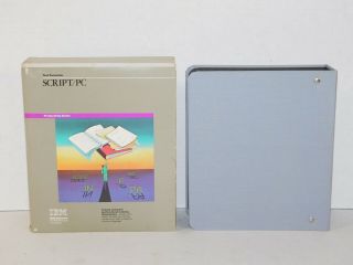 Vtg 1983 Ibm Script Desktop Computer Pc Programming Software 5.  25 " Floppy Disk