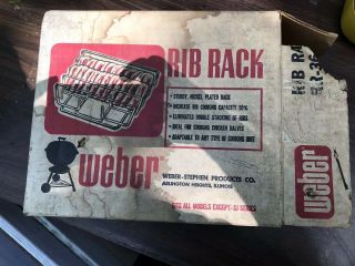 Vintage Weber Grill Rib Rack Rr - 37 (looks)