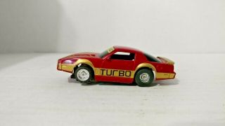 Vintage Tyco 1:64 Scale Red Pontiac Firebird Slot Car