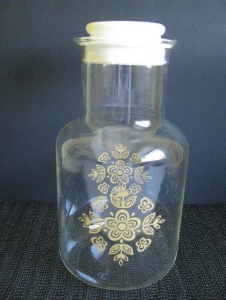 Vintage Pyrex Glass Carafes Butterfly Gold Pattern 3472 - 4 72 Oz