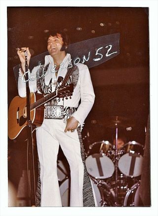 Elvis Presley Vintage Concert Photo - Pittsburgh,  Pa - December 31,  1976