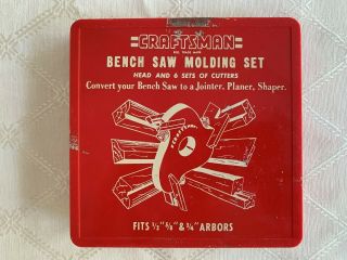 Onlyh Vintage Craftsman Bench Saw Molding Set - 6 Set Of Cutters - Complete