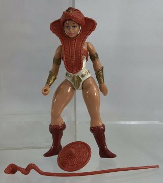 Vintage Motu Teela 5 " Figure Masters Of The Universe He - Man 1984 Staff Complete