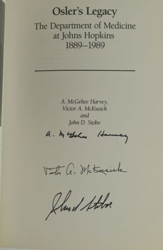 A McGehee Harvey / OSLER’S LEGACY THE DEPARTMENT OF MEDICINE AT 287154 2