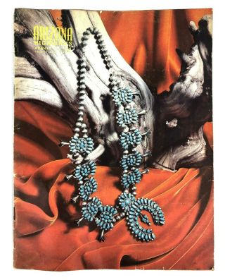 Vintage Arizona Highways August 1954 Navajo Silver Craft Turquoise Jewelry