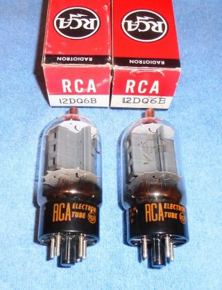 2 Nos Rca 12dq6b Vacuum Tubes For Hallicrafters Sr - 150 Sr - 160 Radios