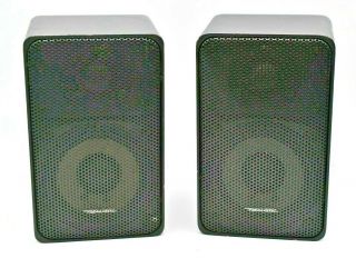 Radio Shack Realistic Minimus 7 Speaker Pair 40 - 2030c Black -