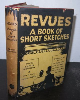 Revues A Book Of Sketches 1926 Hb/dj Ziegfeld Follies Scarce