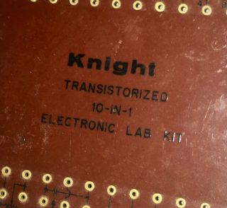 1957 Allied Knight - Kit 10 - Circuit Transistor Lab Kit