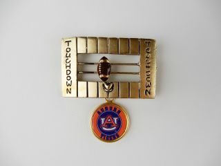 Vintage University Auburn Tigers Football Sports Touchdown Pin - Back Pin Brooch
