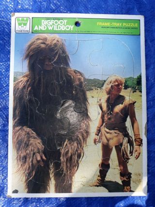 Bigfoot And Wildboy Frame Tray Puzzle Whitman Vintage 1978