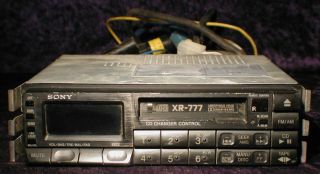 Vintage Sony Model Xr - 777 Fm/am Cassette Car Stereo Amorphous Head Cd Changer