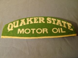 Vintage Estate Find Quaker State Motor Oil Gas Station Service Hat
