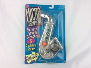 Vintage Cap Toys Micro Jammers Swingin Saxophone Kawasaki