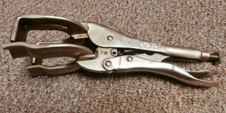 Vintage Petersen - Dewitt Mfg.  9r Vise - Grip Locking Welding Clamp Pliers - 9 " - Usa