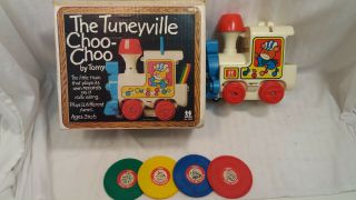 The Tuneyville Choo - Choo By Tomy Vintage Complete Cib Musical Train W/ 4 Discs.