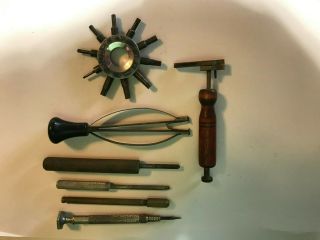Vintage Tools From A Watchmakers Estate,  Hand Remover,  Watch Wrench,  More