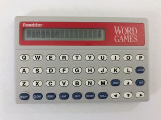 Franklin Word Games Wg 15 Electronic Vintage Handheld Pocket Game