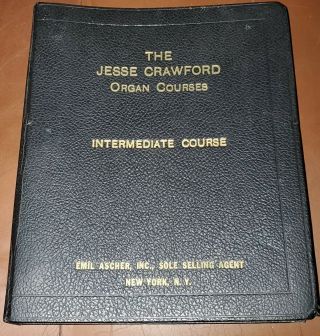 Vintage Jesse Crawford Organ Intr Course Hammond 1951,  History & Orig Brochure
