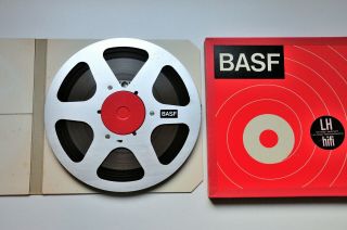 Basf Reel To Reel Tape 1/4 " X 10.  5 " Lh Hifi Made In Germany