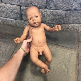 Vintage Jesmar Baby Boy Doll Anatomically Correct Realistic Reborn Made In Spain