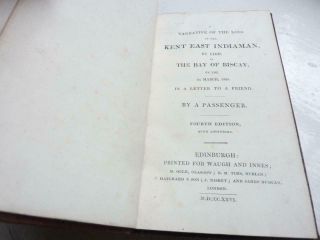 NARRATIVE OF THE LOSS OF THE EAST INDIA SHIP ' KENT ' BY FIRE IN BISCAY,  1826. 6