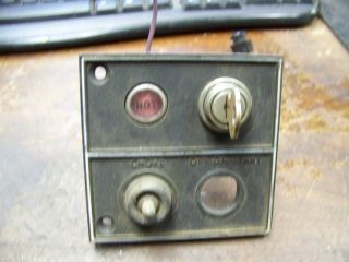 Oem Vintage Johnson Evinrude Ignition Switch With Choke & Panel