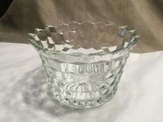 Vintage Fostoria American/whitehall Flared Rim Crystal Bowl