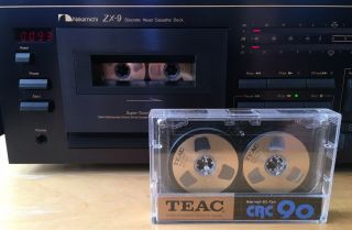 Teac Crc 90 Vintage Cassette Japan Metal Gold Reel