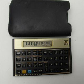 Vintage Hewlett Packard Hp 12c Financial Calculator 1993 Singapore W/ Batts