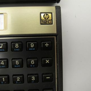 Vintage Hewlett Packard HP 12C Financial Calculator 1993 Singapore w/ Batts 2