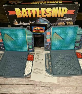 1996 Vintage Battleship Strategy Naval Board Game Milton Bradley Complete