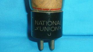 45 National Union Triode St Shape Vintage Electronic Vacuum Tube Tests Strong 2