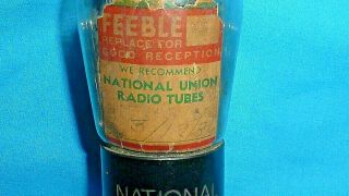 45 National Union Triode St Shape Vintage Electronic Vacuum Tube Tests Strong 3