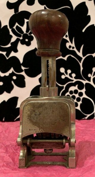 Vintage " Los Angeles Rubber Stamp Co " Self - Inking Stamp " The Catalina No 5 "