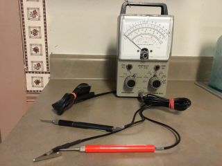 Vintage Heathkit V T V M Vacuum Tube Voltmeter I M - 18 With Leads