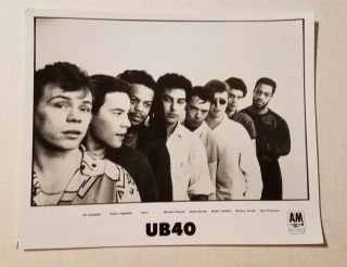 Ub40 - Vintage Record Label Photo - Am Records - Early 80 