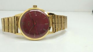 vintage hmt sona hand winding men ' s gold plated wrist watch run order 2