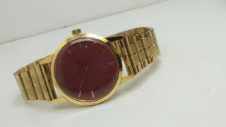 vintage hmt sona hand winding men ' s gold plated wrist watch run order 3