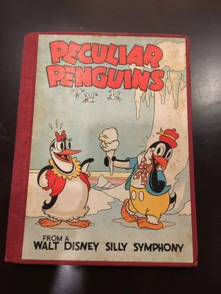 Disney Peculiar Penguins Book - Walt Disney Silly Symphony - 1934
