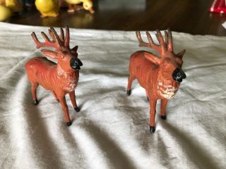 Vintage Cast Iron Reindeer Paint